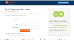 Desktop Screenshot of matthewnewman.com