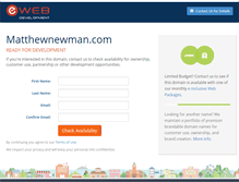 Tablet Screenshot of matthewnewman.com